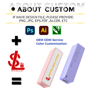 Cadeau promotionnel personnalisé avec logo, porte-clés de poche, batterie externe 2600 mAh, type C, mini batterie externe portable pour cadeau personnalisé - Product Image 2