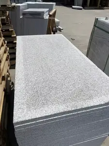Custom Flamed Brushed Chinese G603 60x60 Cheap Price Stone Granite White Light Grey Granite Tiles For Commercial Project