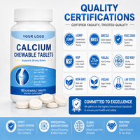 Tablet Kunyah Kalsium Vitamin untuk Kesehatan Tulang, Gigi & Imunitas - Tablet Kunyah Kalsium Kelas Makanan Sehat