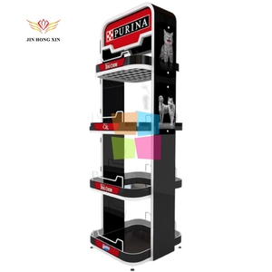 Scaffali personalizzati per cani e gatti al dettaglio per supermercati cibo per cani piano in piedi negozio di carta per animali da compagnia espositore per negozio di animali - Product Image 2
