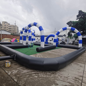 Piste de course gonflable Go Kart gonflable de garantie de satisfaction, avec un design innovant et une <span class=keywords><strong>livraison</strong></span> rapide - Product Image 3