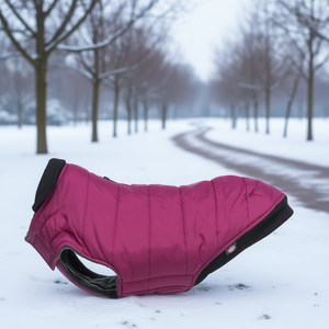 Manteau pour chien Arlay XXS 21 cm couleur cerise, vêtements chauds pour animaux de compagnie - Product Image 3