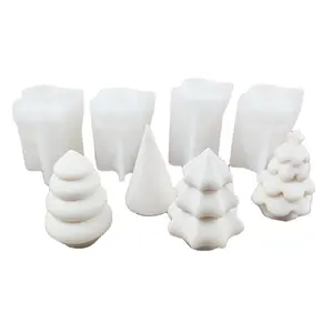 Christmas tree candle mold DIY aromatherapy candle soap making mould Christmas party table decoration