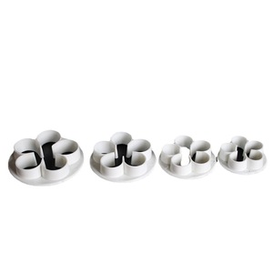 Plum Blossom Fondant Cake Embossing Molds 4 Sizes Reusable Flower Shaping Tools for Wedding Cake Decorating - Product Image 5