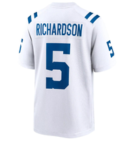 Jahitan Berkualitas Terbaik Dapat Disesuaikan # 28 TAYLOR # 5 RICHARDSON # 84 WARREN # 17 JONES  Jersey Sepak Bola Amerika