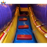 Toboggan gonflable double piste Tiki Tree, toboggan gonflable commercial pour enfants, idéal pour les fêtes et les activités de plein air