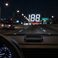 Affichage de vitesse GPS intelligent pour voiture, compteur de vitesse par satellite précis, affichage numérique clair sur pare-brise, USB