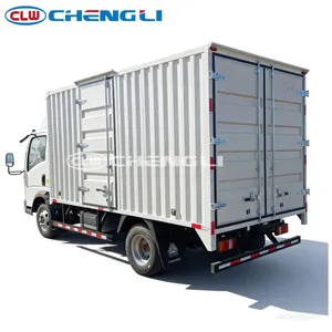 รถบรรทุกตู้บรรทุกขนาดเล็ก HOWO 4x2 สำหรับการขนส่งสินค้าในเมืองและการขนส่งเชิงพาณิชย์ - Product Image 4