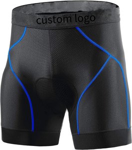 <span class=keywords><strong>Pantaloncini</strong></span> da <span class=keywords><strong>bici</strong></span> <span class=keywords><strong>imbottiti</strong></span> da uomo 4D da ciclismo con gambe antiscivolo biancheria intima da ciclismo a vita larga - Product Image 4