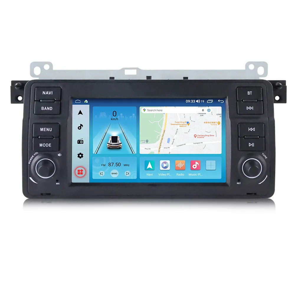 MEKEDE 8core voiture lecteur dvd Radio stéréo GPS WIFI petit écran pas de machine de contrôle pour BMW E46