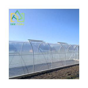 Serre tunnel en polyéthylène à cadre en aluminium 3x12m, petit modèle, pour jardin, prix usine, matériau PE compétitif - Product Image 5
