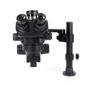 SANQTID 7X 50X 삼안 현미경 0.5X 2X 바로우 비디오 현미경 산업용 4K 카메라 접안렌즈 현미경 - Product Image 3