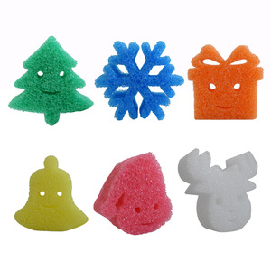 ฟองน้ำทำความสะอาดครัวลายการ์ตูนไก่ยิ้ม สไตล์อเมริกัน สำหรับล้างจาน ใช้ในบ้าน - Product Image 4