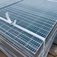 Grille de sol en acier galvanisé à forte capacité portante pour plaque de couverture de vidange de tranchée grille de barre en métal pour passerelle