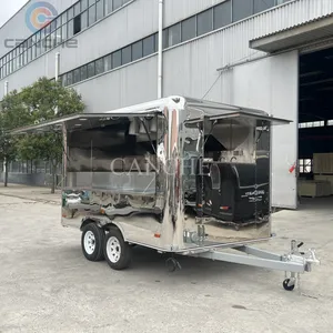 Chariot de restauration mobile personnalisé en acier inoxydable pour hot-dogs et pizzas, avec certification COC, idéal pour la vente de nourriture de rue aux États-Unis - Product Image 1