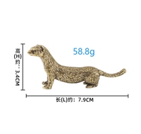 Décoration en laiton, adorable petit animal loutre, décoration de service à thé, décoration de table pour animaux de compagnie, artisanat pour animaux de compagnie, cadeaux