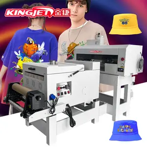 Kingjet xp600 dtf yazıcı a3, dijital tişört baskı makinesi fiyatları, a3 dtg yazıcı tişört baskı makinesi