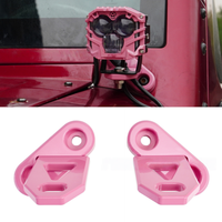 Pour 2007-2018 Wrangler JK/JKU deux portes/quatre portes projecteur à pilier A support en alliage d'aluminium support de montage monocouche