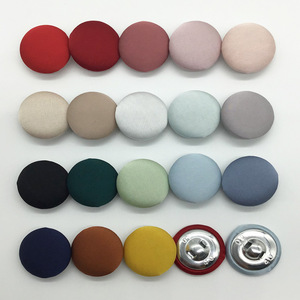 Elegant Satin Cloth <strong>Button</strong> 10mm &amp; 25mm Sizes <strong>Button</strong> Backing for Wholesale Garments Bags Flat Covered Metal Decoration Pattern - Product Image 2