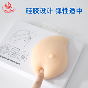 Female breast examination model, medical teaching <b>tool</b>, gynecological human <b>silicone</b> pathology diagnostic demonstration breast - Product Image 3