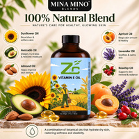 Huile de vitamine E de qualité thérapeutique, huile naturelle pour la peau, pressée à froid, sans produits chimiques ni additifs, hydratant pour le visage, le corps, les cheveux et les ongles