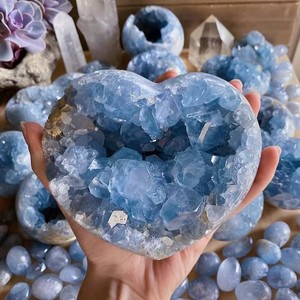Cluster di Cristalli di Celestina Blu Naturale all'Ingrosso per Decorazione <span class=keywords><strong>della</strong></span> Casa e <span class=keywords><strong>Guarigione</strong></span> Reiki - Product Image 1