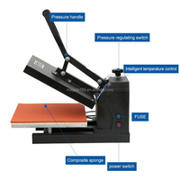 Machines de Presse à Chaud Manuelles pour Cadeaux DIY, Machine d'Estampage à Chaud 3D pour Coques de Téléphone et T-shirts – Flocage Transfert Thermique 3