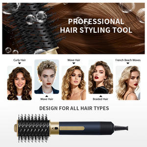 Brosse à air chaud professionnelle avec moteur DC, volumisante, pour tous types de cheveux, sèche-cheveux multifonctionnel - Product Image 4