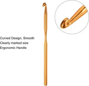 2-10mm 12 PCS Set Ergonomic Handle Oval Shape <b>Crochet</b> Needle Set Knitting Needle Craft Yarn Multicolor <b>Crochet</b> <b>Hooks</b> Set - Product Image 4