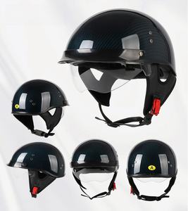 Casque de moto en fibre de carbone, casque rétro, demi-casque de cyclisme en plein air adapté à toutes les saisons - Product Image 5