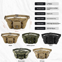 Sac banane triple unisexe d'extérieur avec fermeture éclair et fermoir, imperméable, respirant, léger, durable, en polyester Oxford, sac à dos 6L