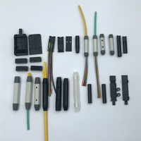 Kit de répartition de fibres optiques circulaire tubulaire 6/8/12/24/48 fibres, tube tampon noir/gris, compatible 5G