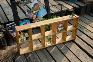 10 compartimentos, armario de almacenamiento colgante montado en la pared, estante de decoración, portavasos de café, estante de exhibición de muñecas de juguete - Product Image 3