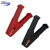 JZDZ Pinces crocodiles robustes en cuivre pur pour chargeur de batterie, câbles de démarrage et soudeuses J.60061