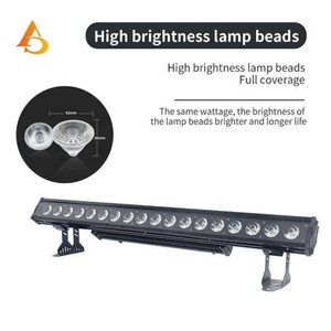 Luz LED de Pared de Alta Calidad, 18 Piezas, DMX Pixel, RGBWA, IP65, Impermeable, Lineal - Product Image 4
