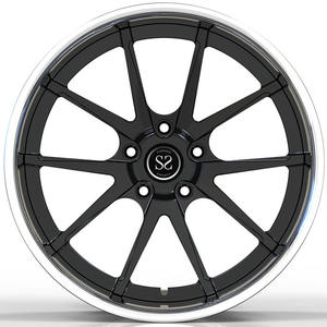 Jantes forgées sur mesure en alliage d'aluminium 6061-T6, face noire et baril poli 18 19 20 21 22 pouces pour BMW M3 X3 - Product Image 3