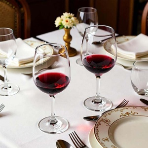 Lot de 6 verres à vin blanc et rouge de 430 ml, haute qualité, personnalisables avec logo, pour mariage et restaurant - Product Image 2