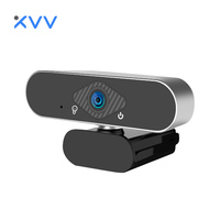 Webcam Xiaovv-w1 2MP 1080p, Webcam HD 1080P untuk PC, Kamera Web USB, Kamera Video untuk Live Streaming, Lensa Sudut Lebar 150°