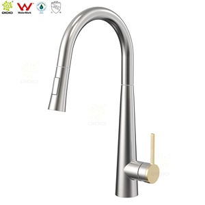 Rubinetto da Cucina Watermark in Oro Spazzolato <span class=keywords><strong>con</strong></span> Funzione Spray per Verdure, <span class=keywords><strong>Miscelatore</strong></span> Estraibile per Lavello - Product Image 6