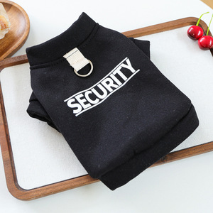 PETCIRCLE Pet Clothing Autumn/Winter Small Dog, Puppy, and <b>Cat</b> <b>Clothes</b> Letter Print Button-Down Sweatshirt Series - Product Image 1