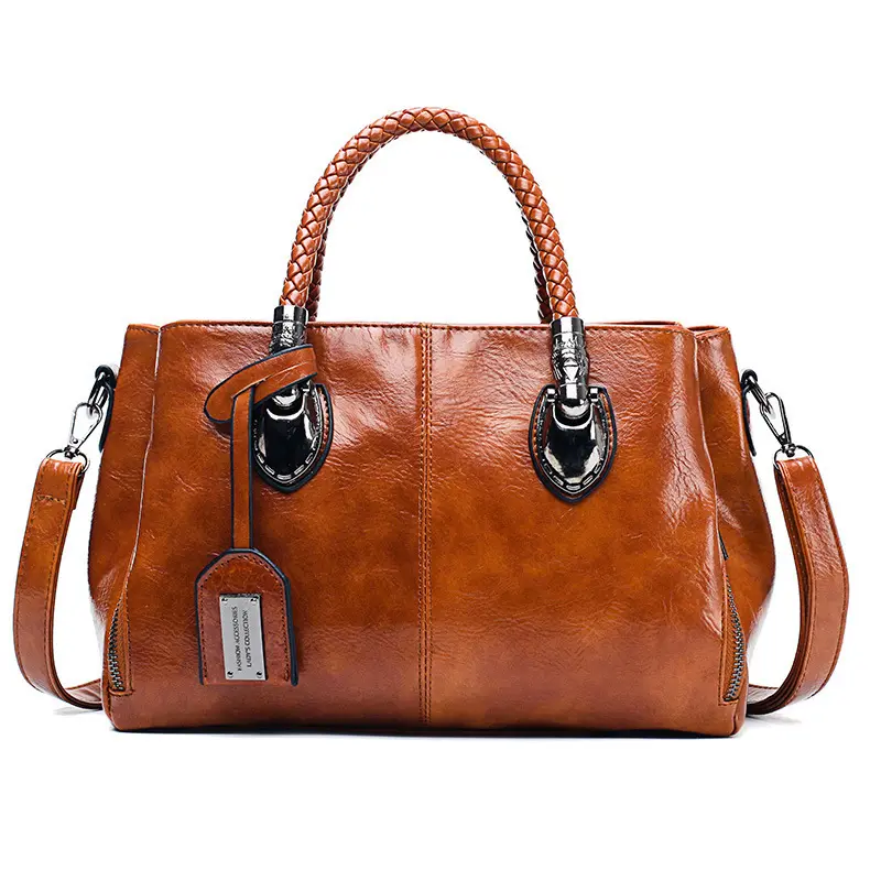 2021 New Fashion Women Luxury Big Boston Style Handbag PU Leather Hand Bags Large Capacity Ladies Leather Tote Shoulder Bags
