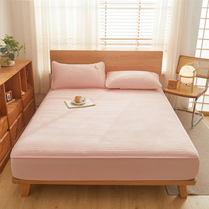 Rắn màu polyester được trang bị tấm thiết lập bao gồm gối và chống vết chống trượt sợi nhỏ nệm bảo vệ - Product Image 5