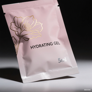 Sachet d'échantillons de shampoing à lotion personnalisée pour soins de la peau sac scellé sur 3 côtés petits mini sacs d'emballage plats en feuille d'aluminium - Product Image 1