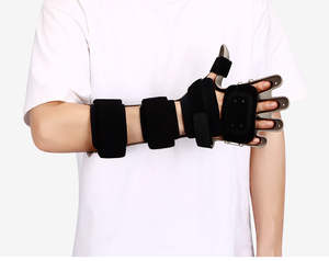 อุปกรณ์พยุงข้อมือแบบมีเหล็กดามสำหรับการตรึงกระดูกข้อมือที่แตกจากการบาดเจ็บ อุปกรณ์ช่วยฟื้นฟูรักษาอาการหลังจากโรคหลอดเลือดสมอง ช่วยบรรเทาอาการปวด รองรับนิ้วและข้อมือ - Product Image 4