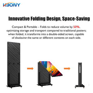 Siêu mỏng p1.86 p2.5 HD kỹ thuật số dẫn Màn hình Áp phích với SDK chức năng cho hiển thị lập trình tin nhắn - Product Image 2