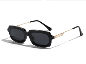 แว่นตากันแดดขาโลหะสำหรับผู้ชายแว่นตาสี่เหลี่ยม UV400สีชมพูสำหรับผู้หญิงเทรนด์ย้อนยุคใหม่ - Product Image 4