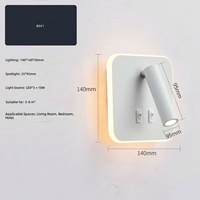 Lampe murale LED en fer minimaliste moderne pour chambre à coucher, hôtel, salon - Lampe de lecture de chevet