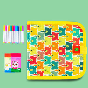 Buku melukis portabel, dapat dipakai ulang mainan melukis buku menulis buku dengan pena untuk siswa anak-anak - Product Image 3