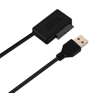 D2844 35CM 0,35 M <span class=keywords><strong>USB</strong></span> 2,0 <span class=keywords><strong>a</strong></span> Slimline <span class=keywords><strong>SATA</strong></span> 7 + 6 13pin Laptop CD <span class=keywords><strong>DVD</strong></span> Rom Cable <span class=keywords><strong>adaptador</strong></span> de unidad óptica - Product Image 3