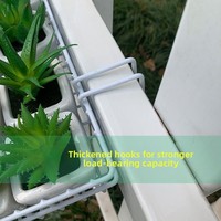 Panier suspendu en fer forgé pour plantes succulentes, étagère de rangement pour balcon, rebord de fenêtre, support extérieur mural, design nordique